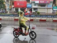 xe đạp điện dính nước mưa